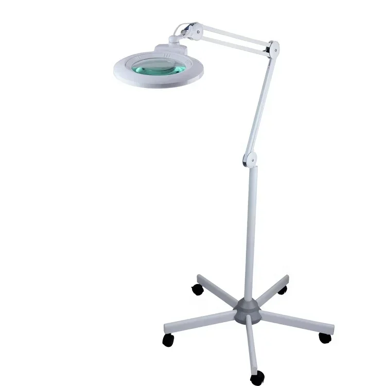 

Manufacturer Professional magnifier salon beauty illumination inspection magnifying glass with floor stand