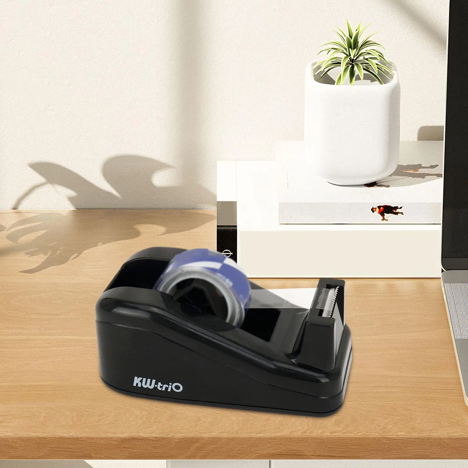 Desktop Tape Dispenser Compact Stable Base for Gift Wrapping School Office