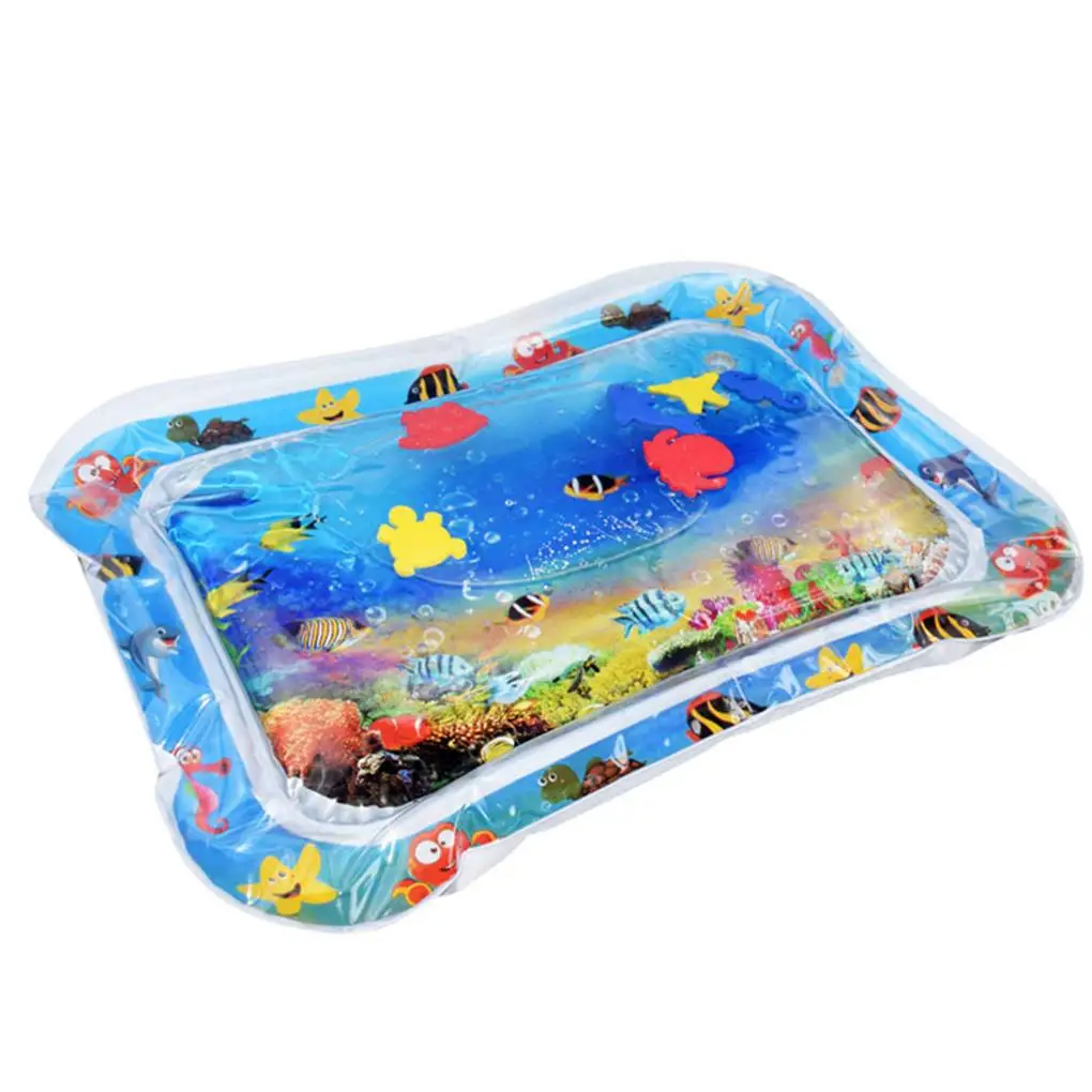 

Baby Water Play Mat Inflatable Thicken Infant Children Playmat Toddler Interactive Center Gaming for Indoor Yard