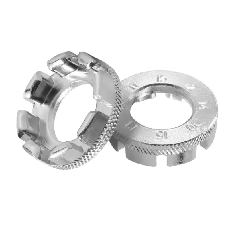 Bike Wheel Rim Wrench Mini Adjuster Spanner 8 Way Groove Bicycle Spoke Tension Wrench Bike Demolition Axis Repair Tools image 6