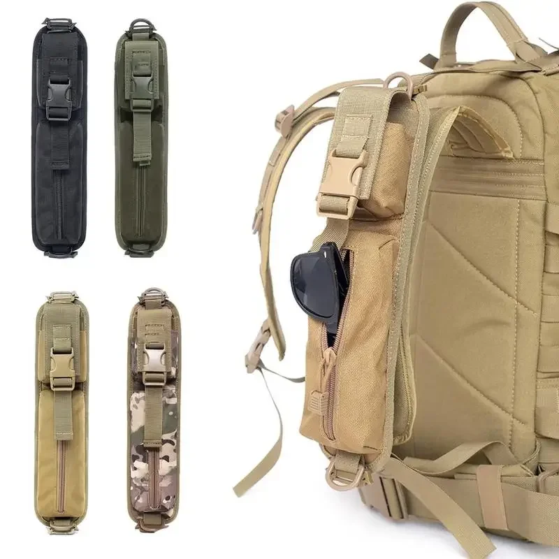 Molle Tactical Backpack Shoulder Strap Pouch EDC Tool Bag Key Flashlight Holder Outdoor Camping Hunting Accessories Sundries Bag