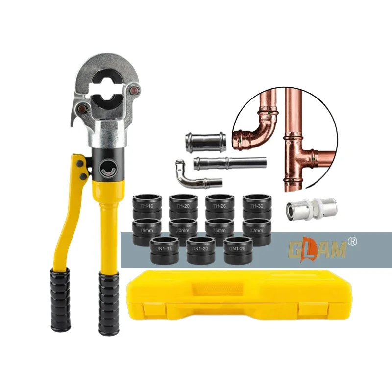 Manual Plumbing Tools And Equipment Herramientas HVAC Multi- Functional Pex Copper Tube Pipe Propress Fitting Crimping Machine