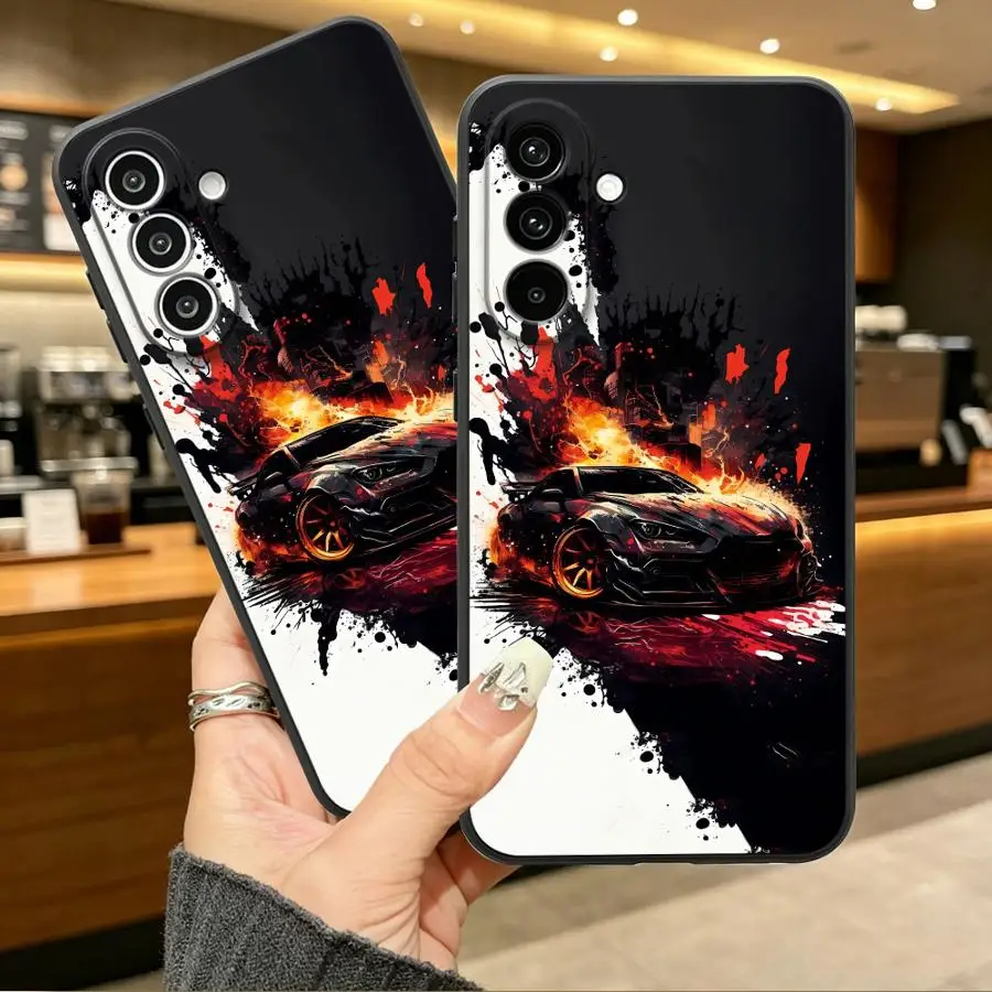 Phone Cover Case for Samsung Galaxy A57 A25 A16 A37 A53 A17 A73 A51 A15 A23 A52 A36 A06 A05 A55 A50 A41 A13 A70 A12 Drift Car