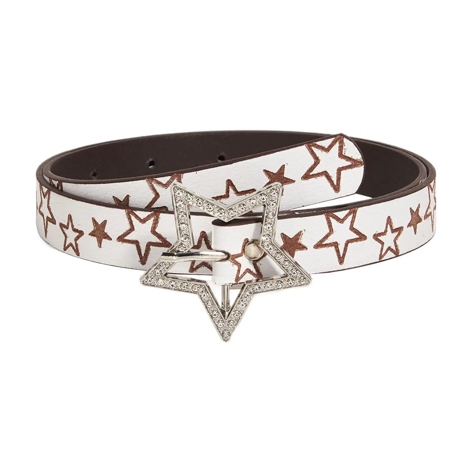 

Women Belt Trendy Star Shape Buckle Belt Waistband for Skirts Festival Coats