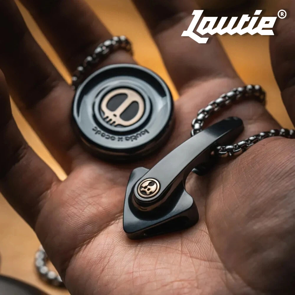 LAUTIE Pointer Pendant Bottle Opener Titanium EDC Tools Necklace Fidget Toys For Adults Original Designs Anxiety Relief Gadgets