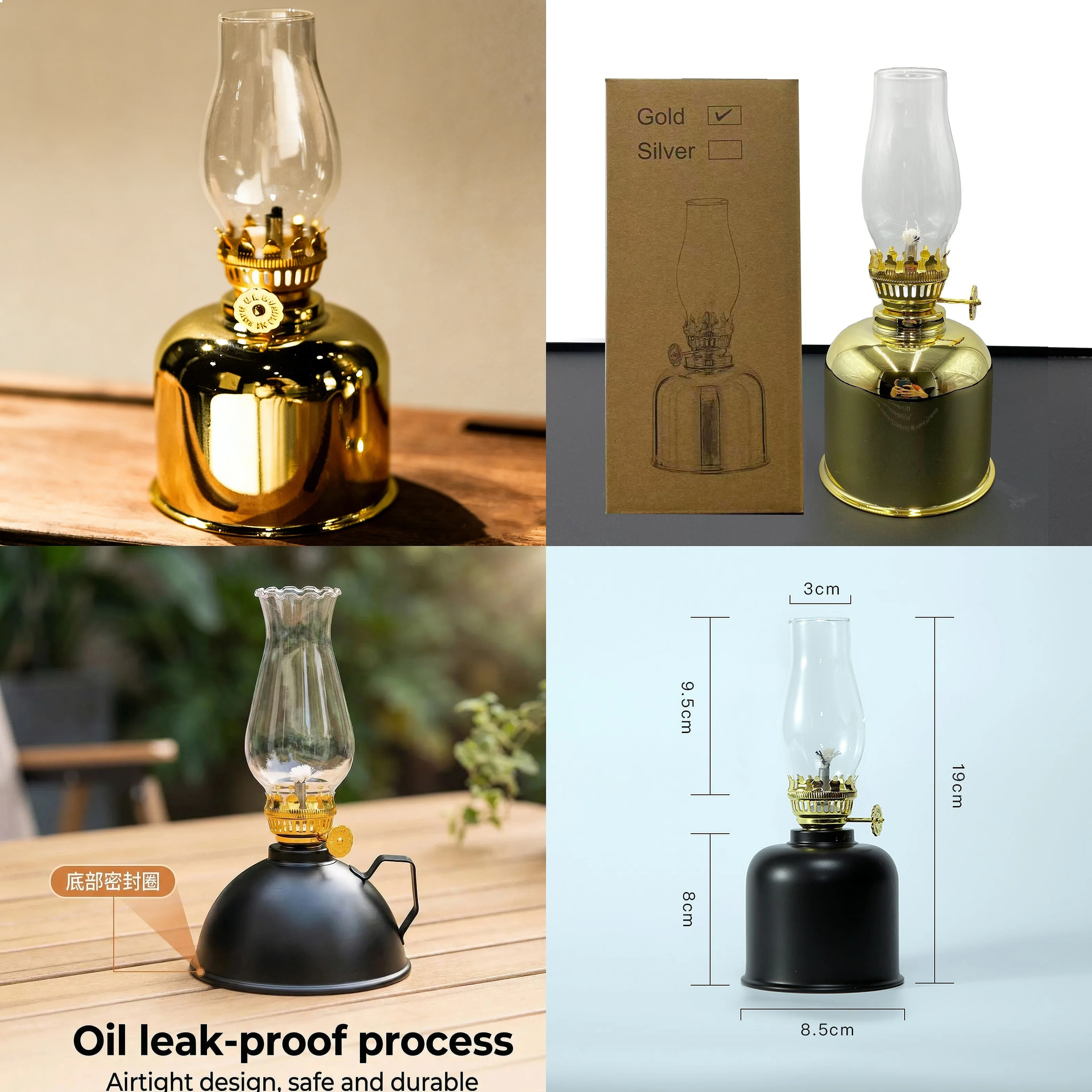 Retro Metal Kerosenes Oil Lantern for Outdoor Camping - Small Horse Cozy Atmosphere Tent for Camping, Hiking Outdoor Adventures