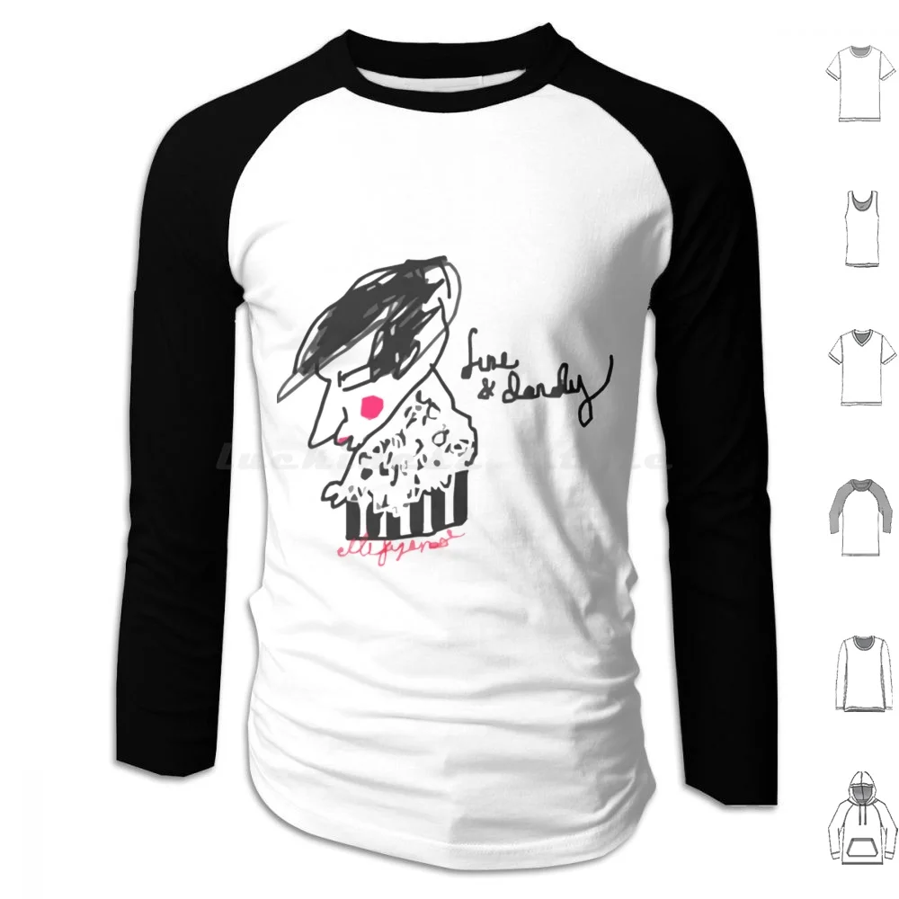 

Dandy _ S Fitted Hoodie Cotton Long Sleeve Music Music Glam Band Pop 80s Brian Eno 70s Eno Bowie Bryan Ferry Album 1970s