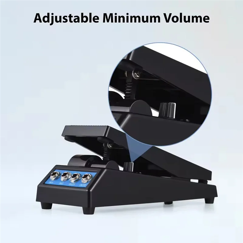 

ABUE-Professional Guitar Volume Pedal Volume/Classic Wah Sound Mono/Dual Channel 6.35Mm Input/Output Guitar Volume Pedal