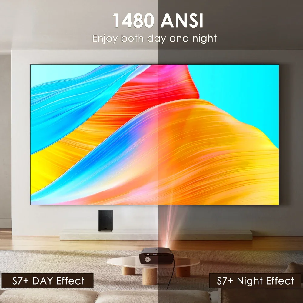 عرض UHD أندرويد 11 ، Netflix ، 5G WiFi ، Dolby Video ، سينما منزلية محمولة خارجية ، مرخصة Lumens ،