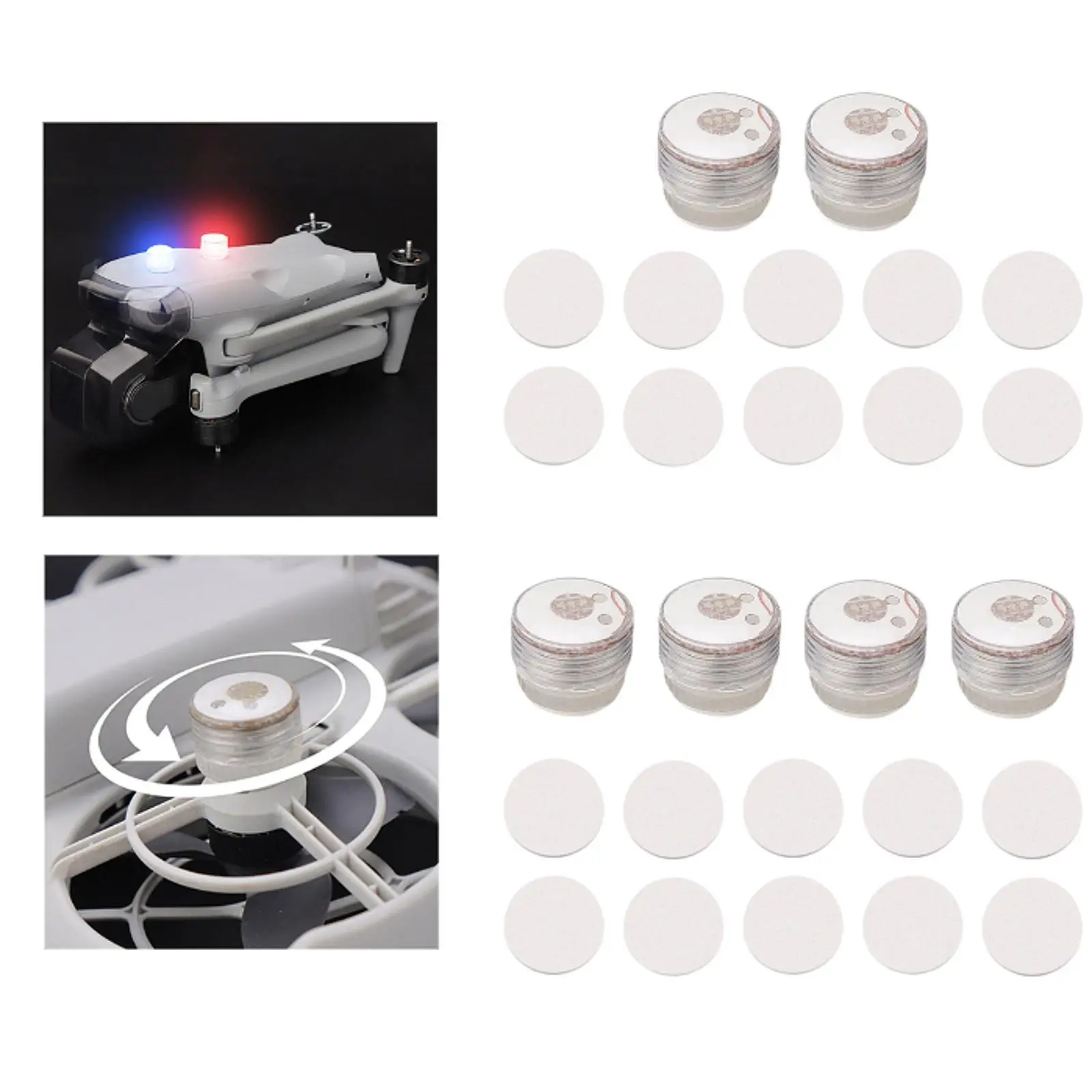 Drone Strobe Light Brightness Easy to Install Lightweight Flashing Light