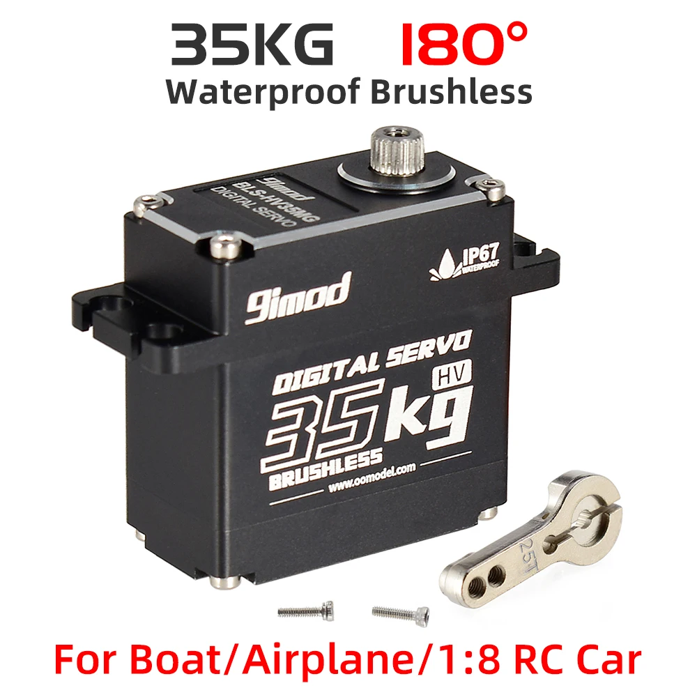 9imod RC Servo 35kg 45kg 25kg 51kg Metalen Waterdichte Borstelloze Servomotor Voor Servo RC 1/10 1/8 Traxxas TRX4 Axiale SCX10 RC Auto