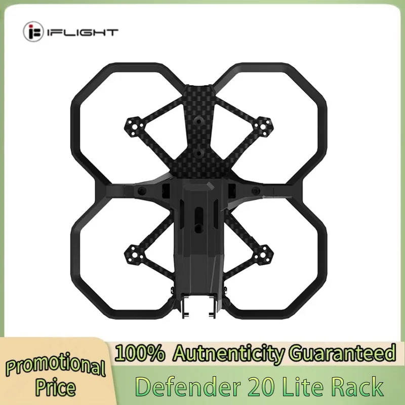 

Комплект рамы iFlight Defender 20 Lite O4 FPV с колесной базой 87 мм и 2-дюймовыми защитными кольцами для пропеллеров для FPV-дронов для гонок