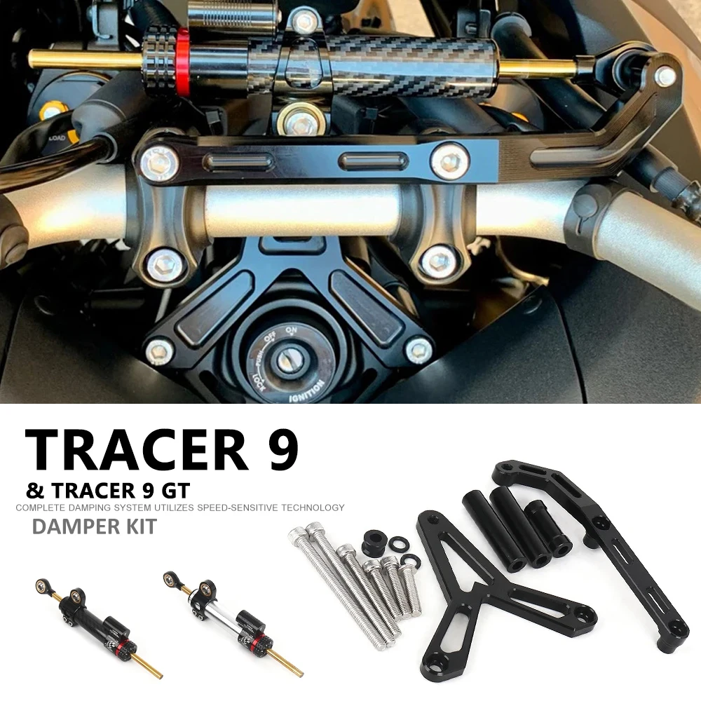 New Motorcycle Steering Damper Stabilizer and Bracket Mount Kit For YAMAHA TRACER 9 TRACER9 Tracer 9 Tracer 9 GT 2021 2022 2023