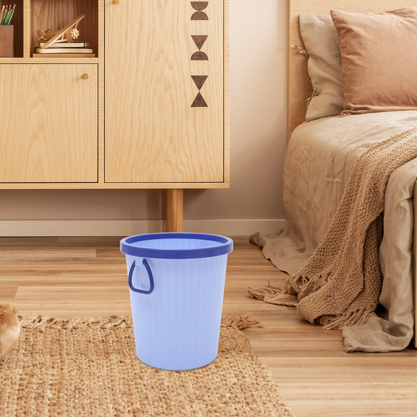 

Kitchen Trash Can Garbage Container Waste Basket Slim Bin Home Office Bathroom PP Material Eco Friendly Handheld Fix Bag