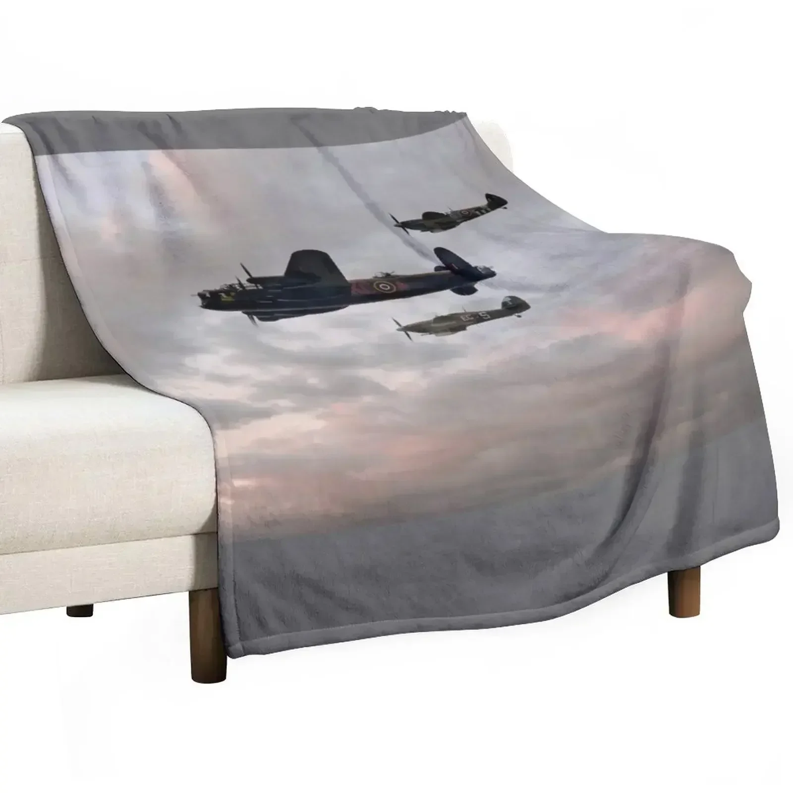 Battle of Britain Memorial Flight Throw Blanket halloween Custom Retros anime Nap Picnic Blankets