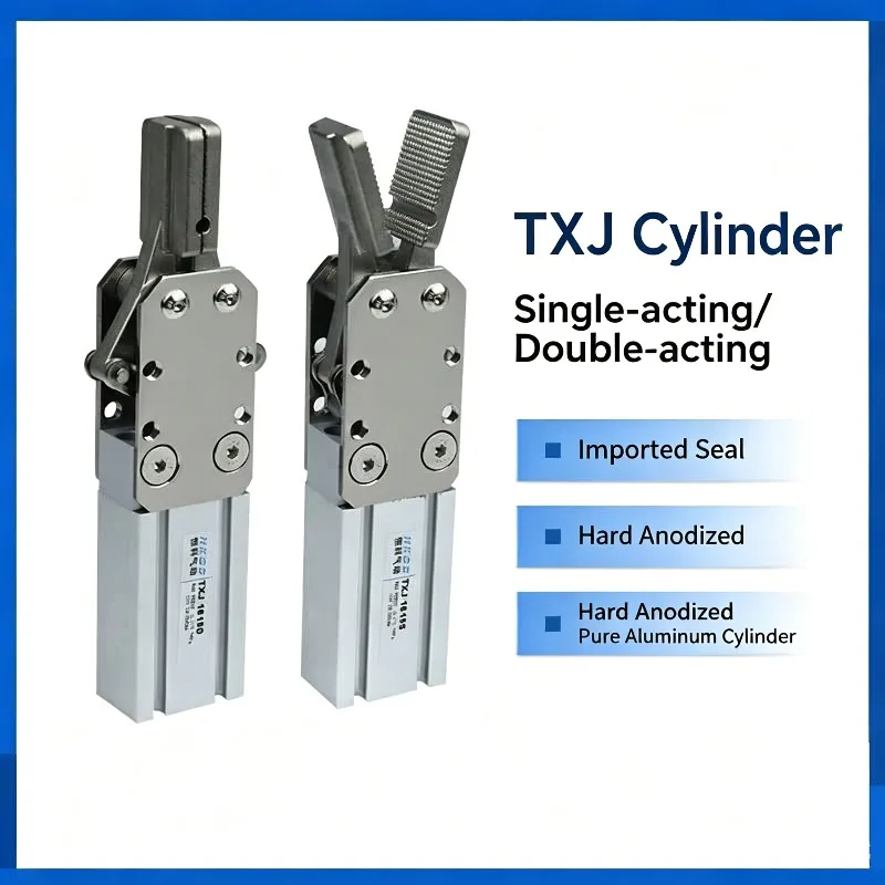 Single-acting Double-acting Manipulator End Clamps 2015D 1615D Pneumatic Cylinder Gripper For Robotic Machines