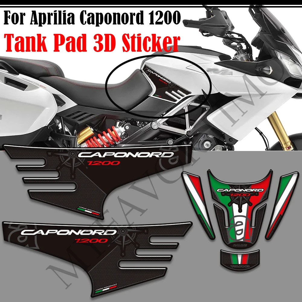 

Motorcycle For Aprilia Caponord 1200 Rally Tank Pad Grips Kit Knee Stickers Decals Protector Protection