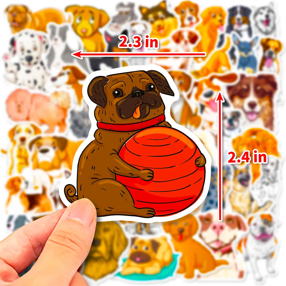 10/50/100pcs niedlichen Hund Tier Meme Cartoon Aufkleber für Kinder Spielzeug DIY Laptop Sammelalbum Briefpapier Dekoration Aufkleber lustige Stickerei