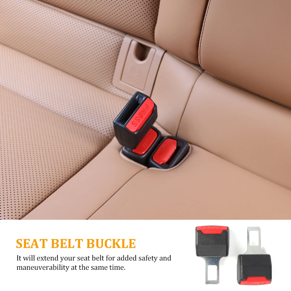 Universal Car Seat Belt Clip Extender Safety Seat Belt Lock Buckle Plug Thick Insert Socket Seatbelt Clip Auto Accessories