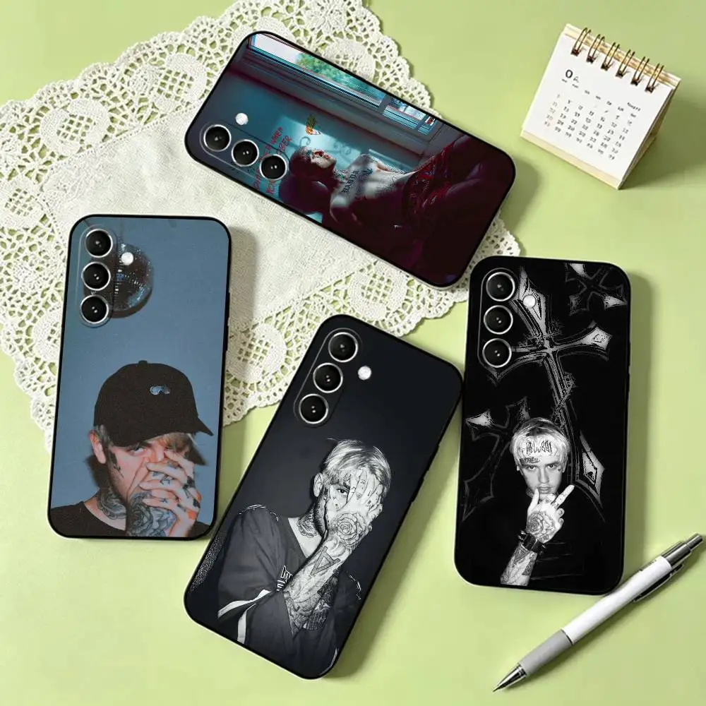 emo rap Lil Peep Star Shopping  Phone Case For Samsung Galaxy A73,A72,A71,A70,A53,A52,A51,Others Soft Black Cover