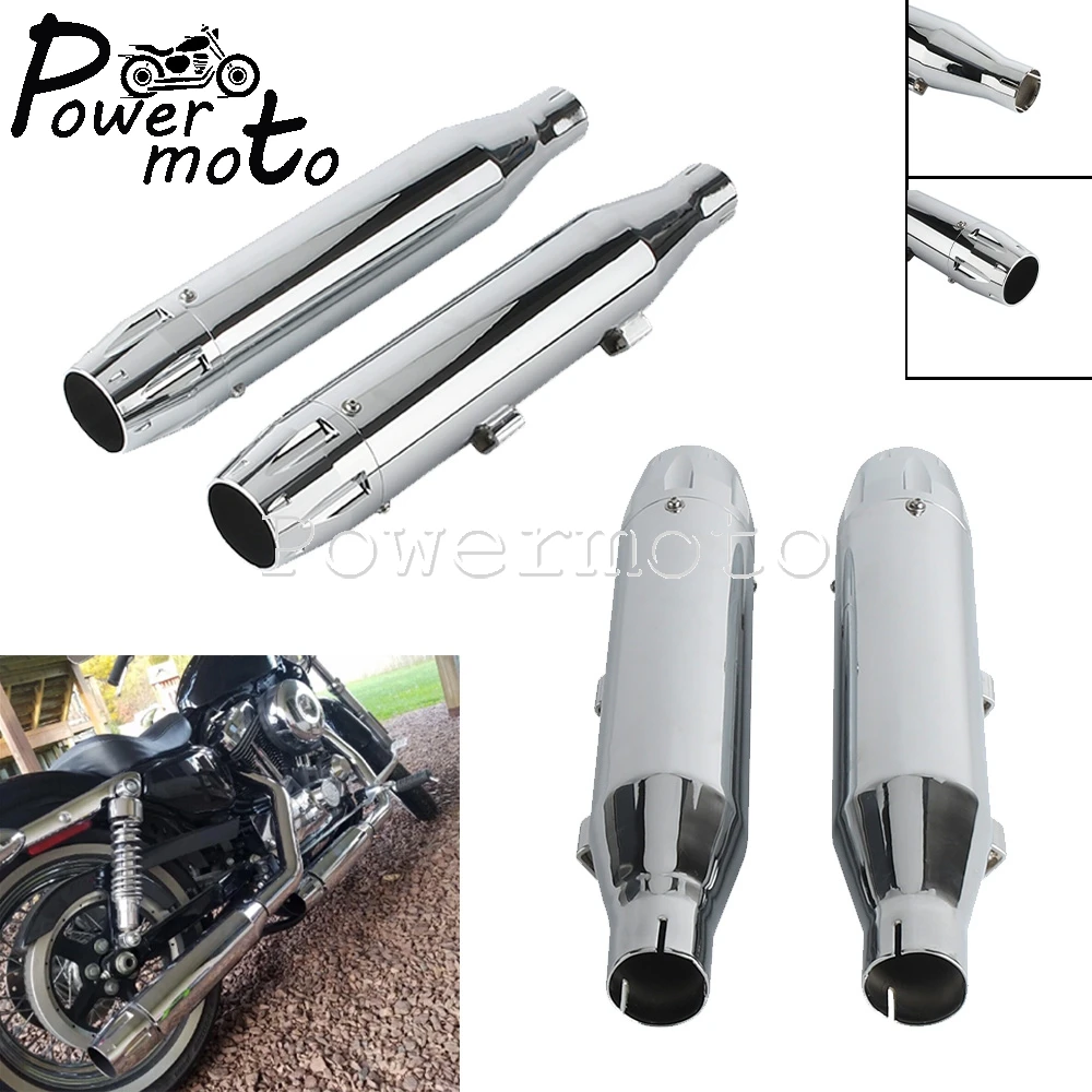 1 Pair Chrome Exhau…