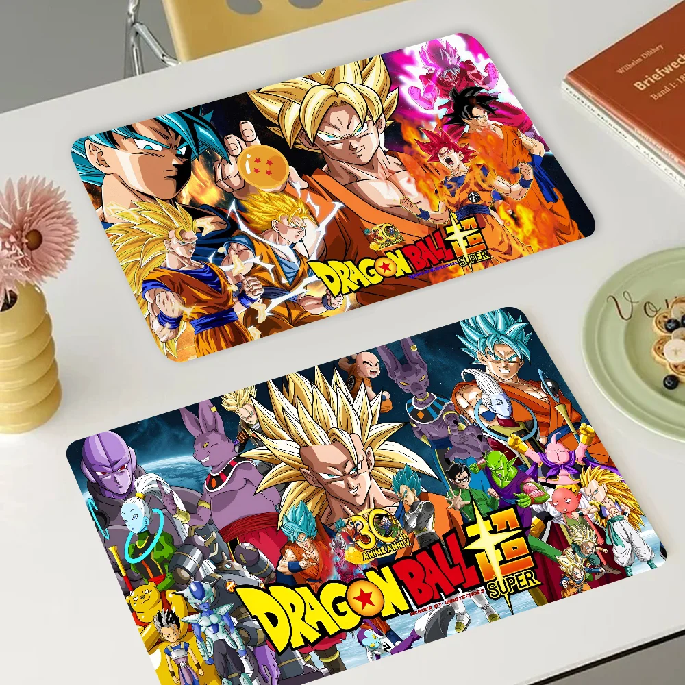 Anime D-Dragon B-Balls Kitchen Drainage Mat Retro Style Dish Drying Pads Absorbent Placemats Drainer Tableware Mats Accessories