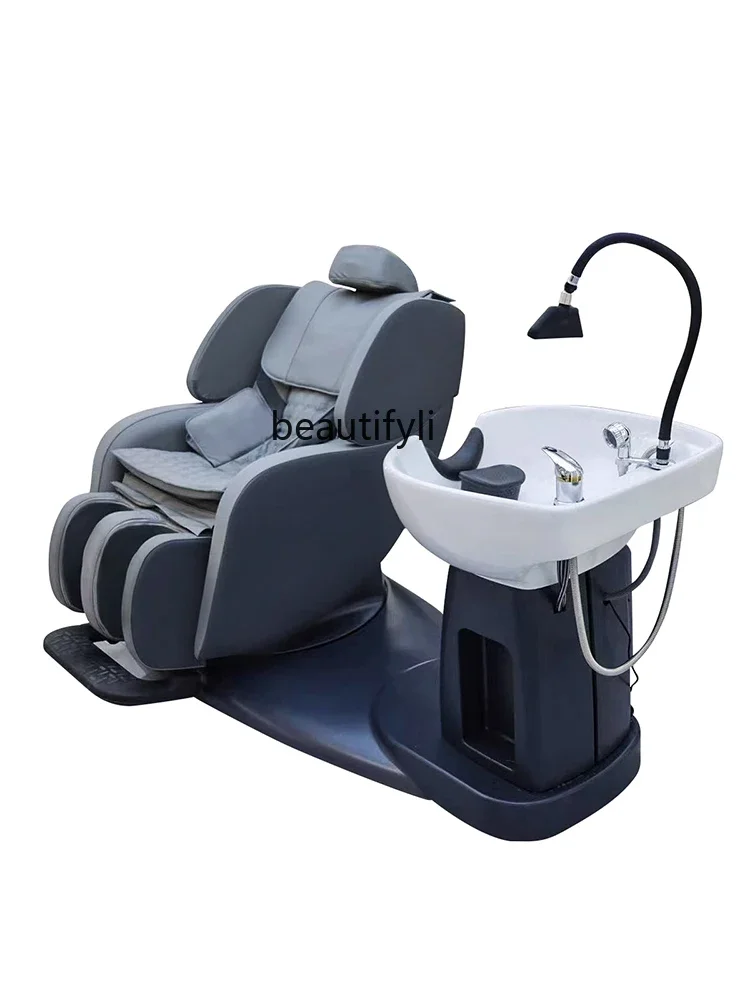 

xqAutomatic Intelligent Massage Shampoo Bed Barber Shop Beauty Salon Head Treatment Water Circulation Fumigation