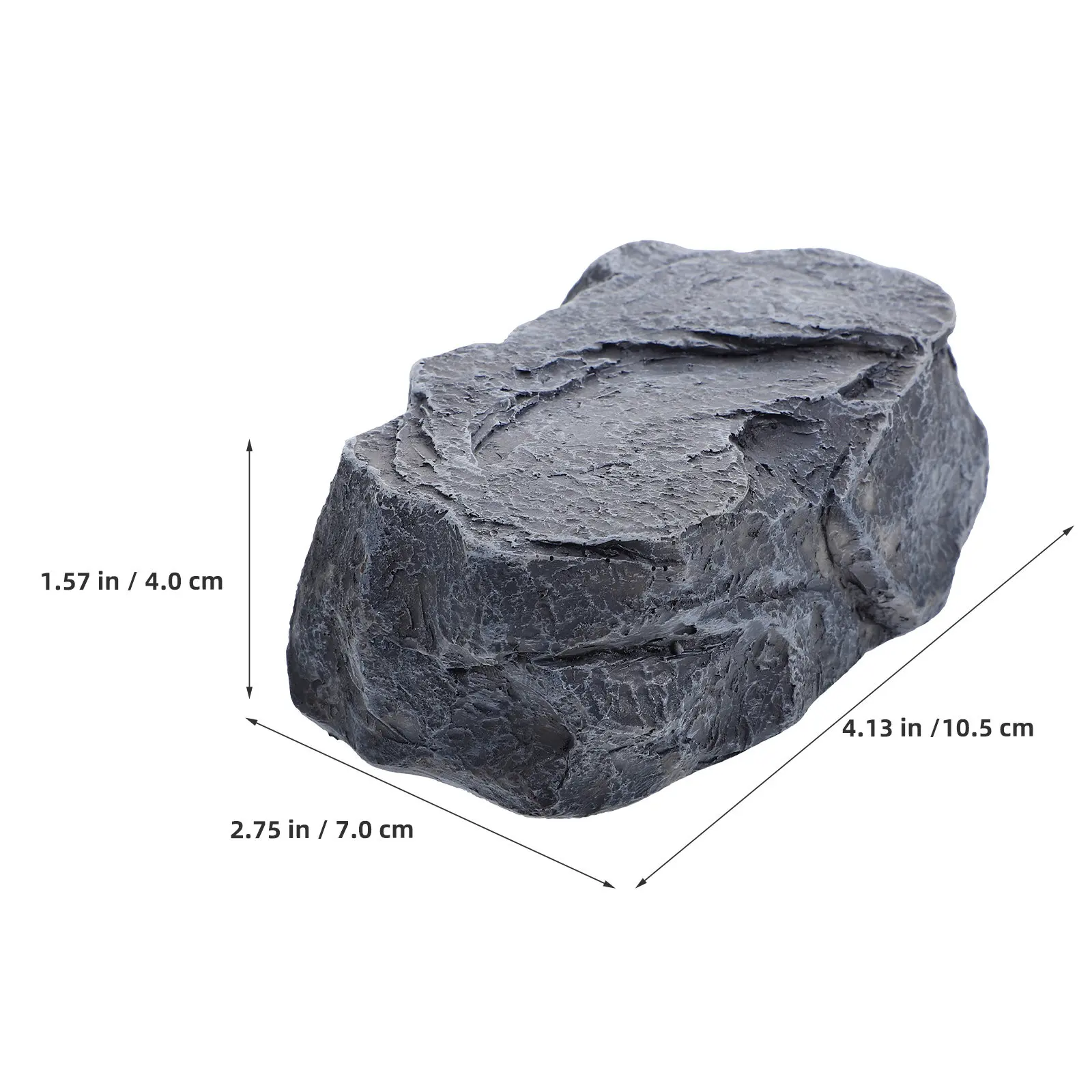 2Pcs Simulated Stone Key Box Realistic Fake Rock Outdoor Hidden Key Holder Garden Yard Waterproof Resin Storage