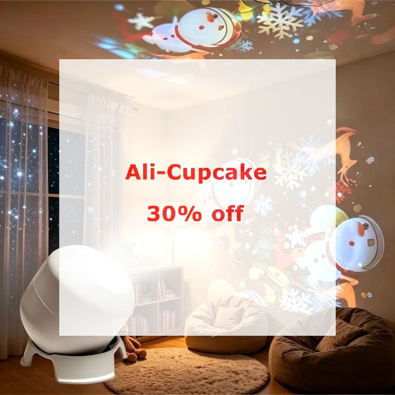 Christmas Projector Night Light Rotatable Snowman Elk Snowflake Projection Lamp Bedroom Xmas Holiday Party Home Decor Light