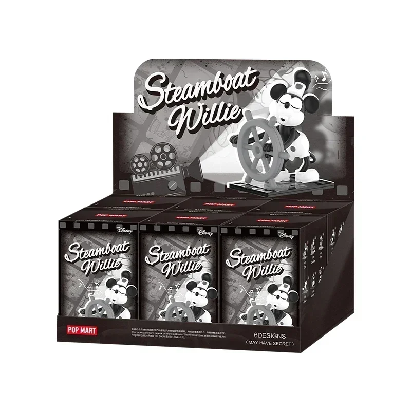 POP MART Disney Steamboat Willie Series Blind Box Toys Kawaii