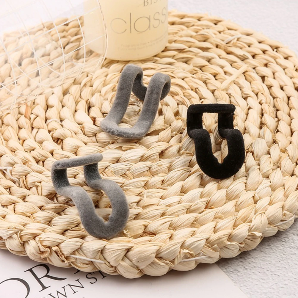 

20pcs Flocking Hooks Clothes Hanger Space Saving Closet Organizer Wardrobe Accessories Plastic Coating Stable