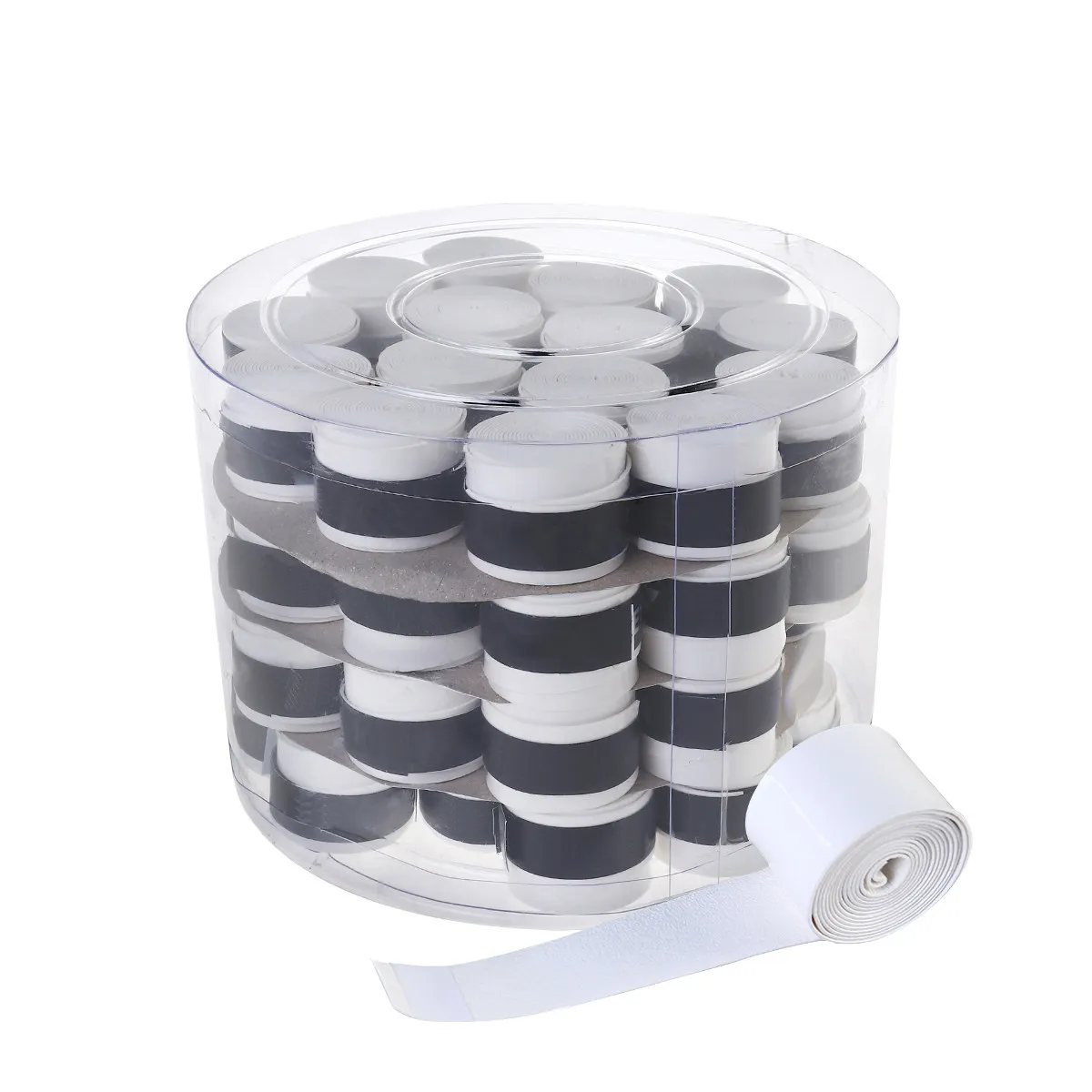 

60 шт. противоскользящих обмоток для ракеток, 110 см*2,5 см, белые, из полиуретана, для тенниса, бадминтона, сквоша, впитывающие пот, фитнес-лента для обмотки рукоятки