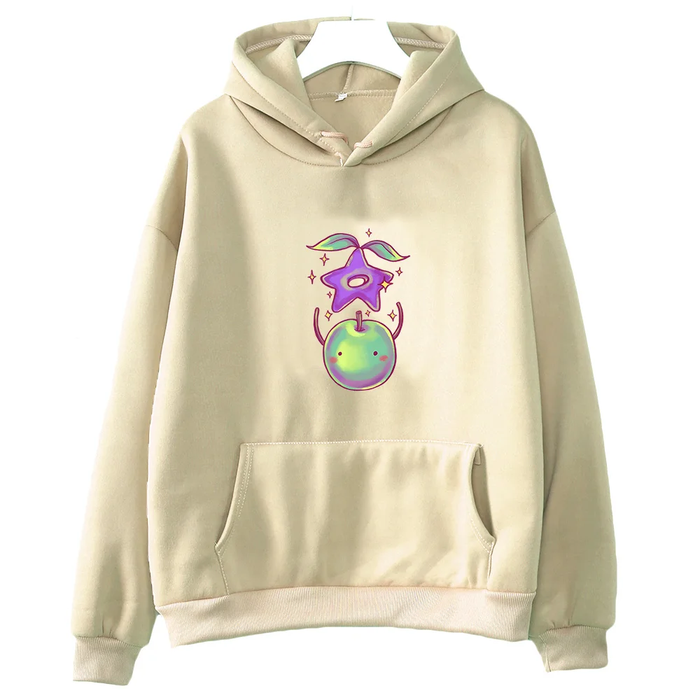 Long-sleeved men's hooded sweatshirt Stardew Valley Junimo cartoon pattern sweatshirt comfortable casual top