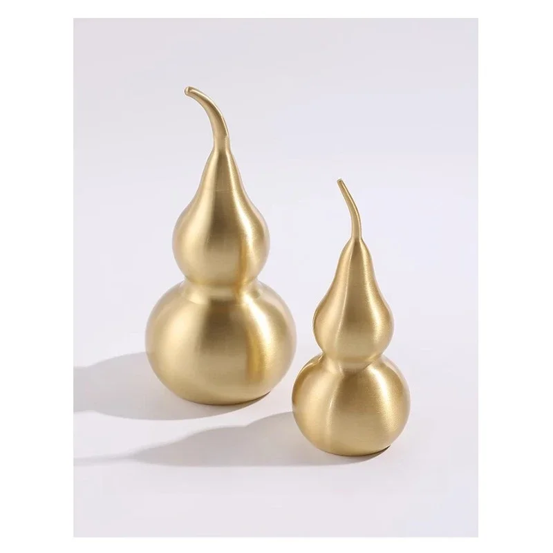 Home gourd copper art shipping ornament office desktop porch decoration