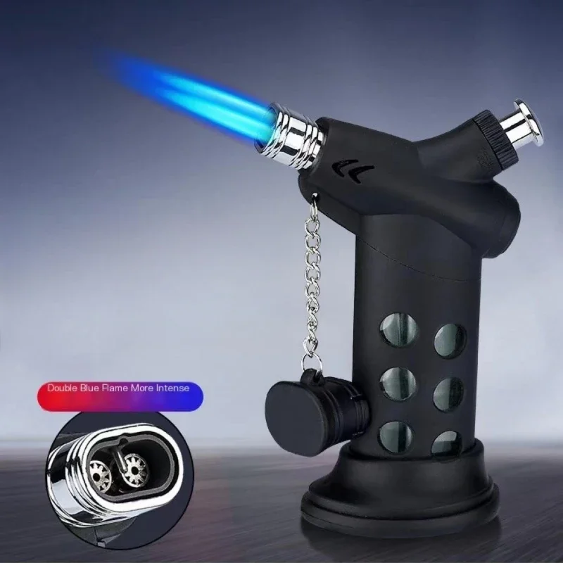 المحمولة المباشر رذاذ لحام بندقية نفخ أخف في الهواء الطلق يندبروف الشواء بندقية رذاذ صغيرة السيجار اكسسوارات السجائر هدية #3