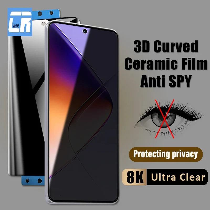 

Взрывозащищенная антишпионская керамическая пленка для Infinix Note 40S 40 50s Hot 50 Pro Plus Zero 30 4G Защитная пленка для экрана не стекло