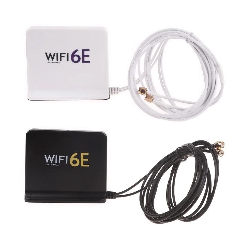 Tri-Band WiFi 6E Antenna 6GHz 5GHz 2.4GHz SMA WiFi Antenna for PC Computer PCIe WiFi Card WiFi Router USB Adapter