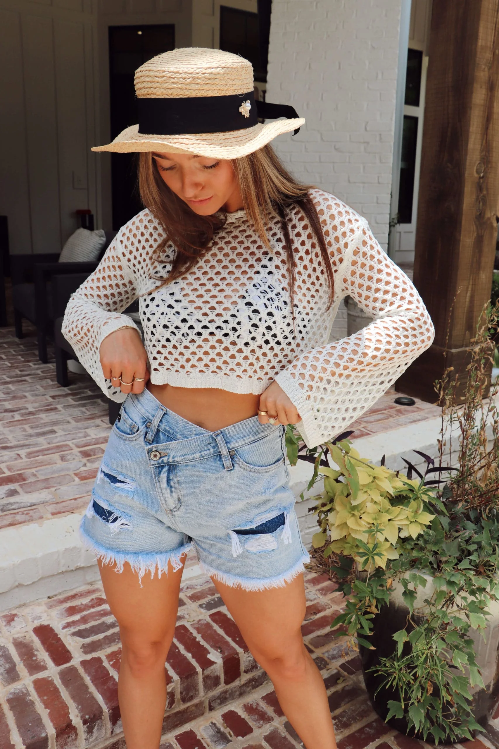 Women Sexy Long Sleeve Shirt Casual Slim Fitted Crop Top Blouse Y2k Tee Tops