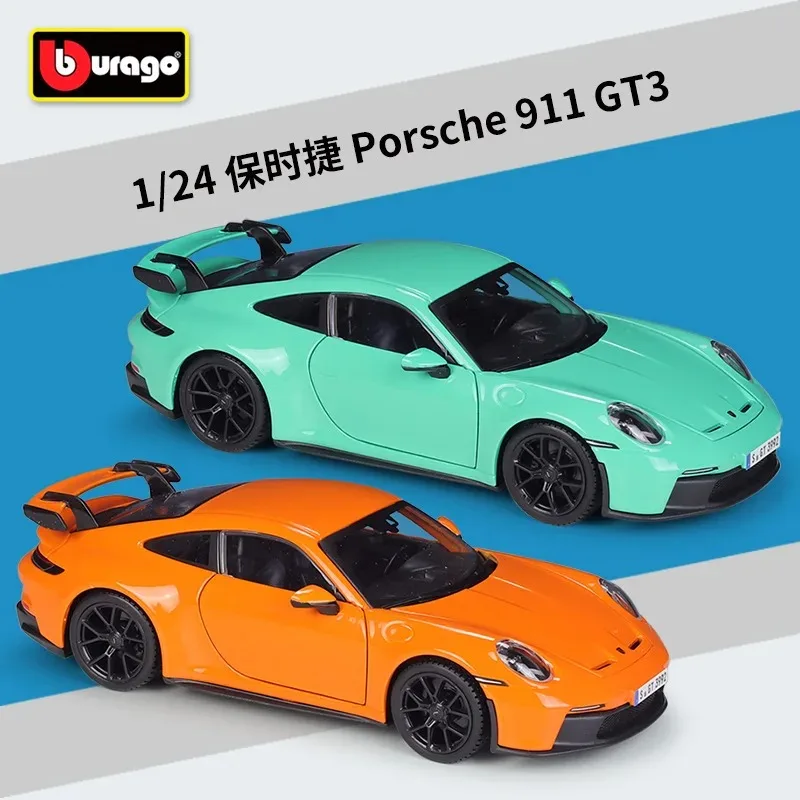 

Bburago 1:24 Porsche 911 Gt3 Imitation Alloy Car Model Finished Toy Display Collection Gift