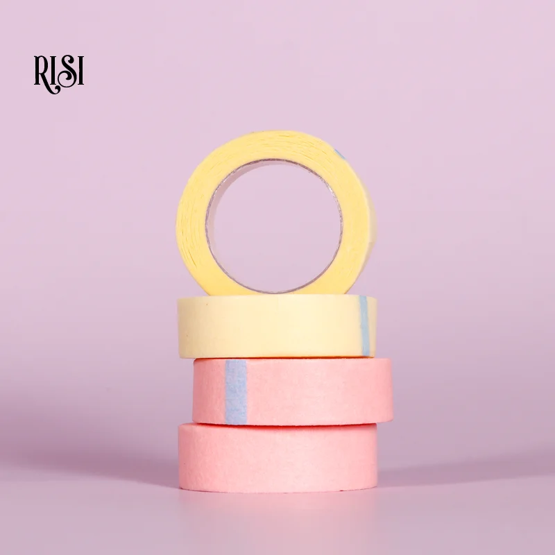 RISI Breathable 9Mx1.25cm Eyelash Extensions Paper Tape Roll Non Woven Fabric Adhesive Tape For Eyelash Extensions