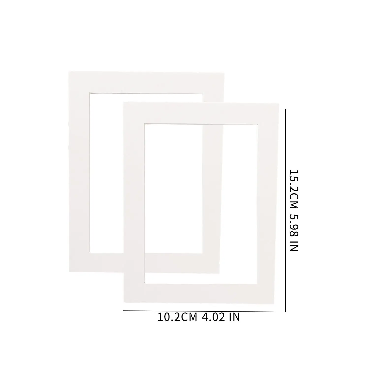 10/2x White Photo Mat Set Picture Mounts For Frames