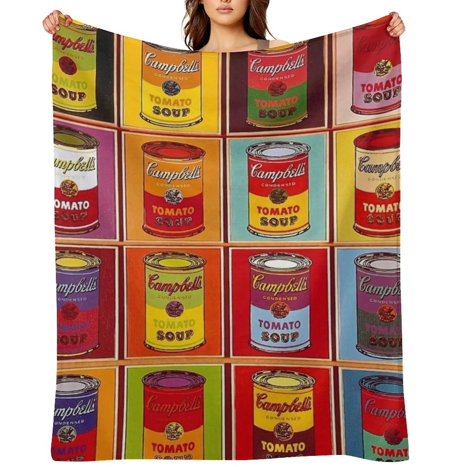

andy warhol paintings andy warhol original artwork Throw Blanket Camping For Sofa Thin Flannels warm winter Blankets