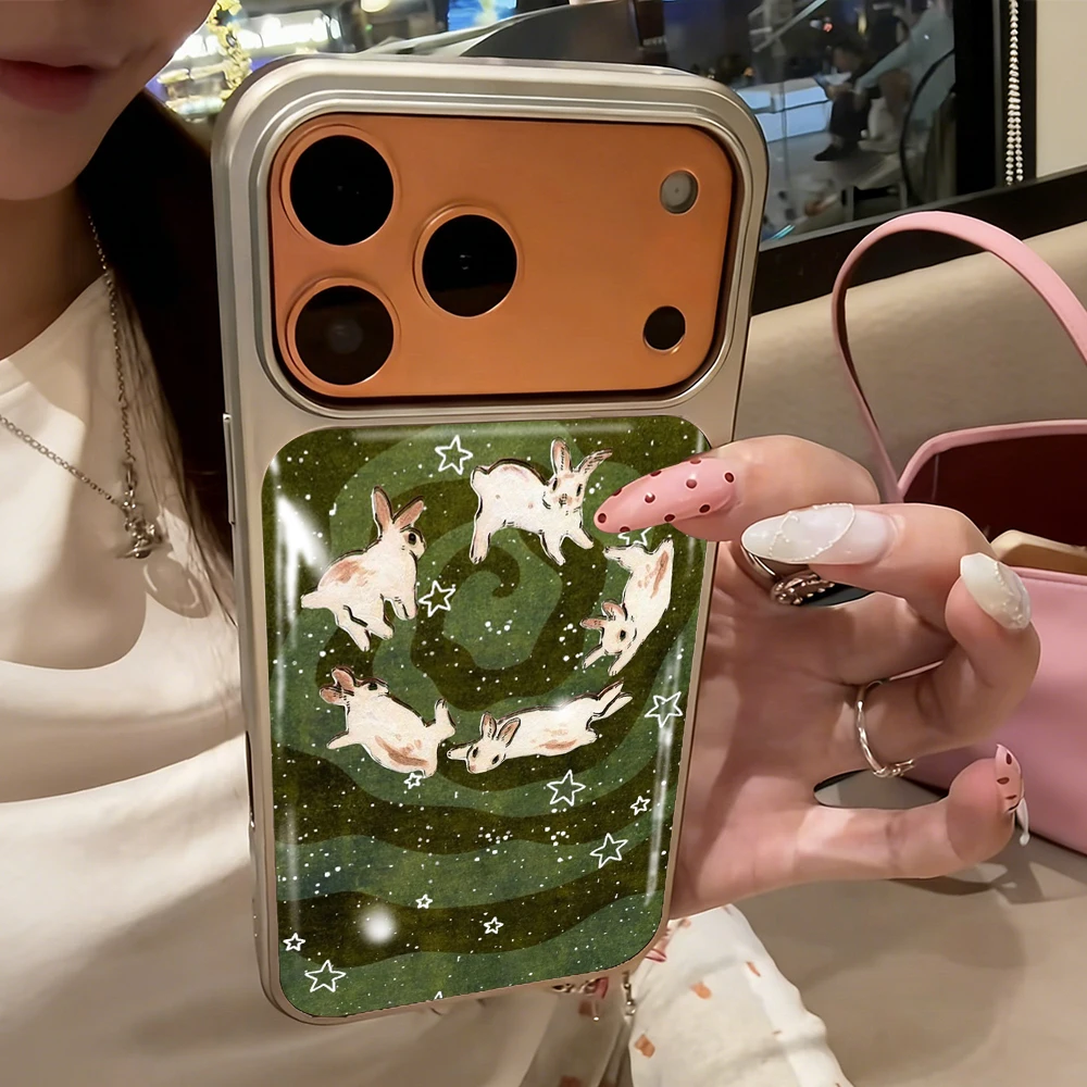 Grüner Wald Kätzchen Gummihülle für iPhone 15 17 13 Pro Max Phone 11 12 ProMax 14 15 16 Plus Hüllen Stoßfeste Luxus-Schutzhülle – Detail 2