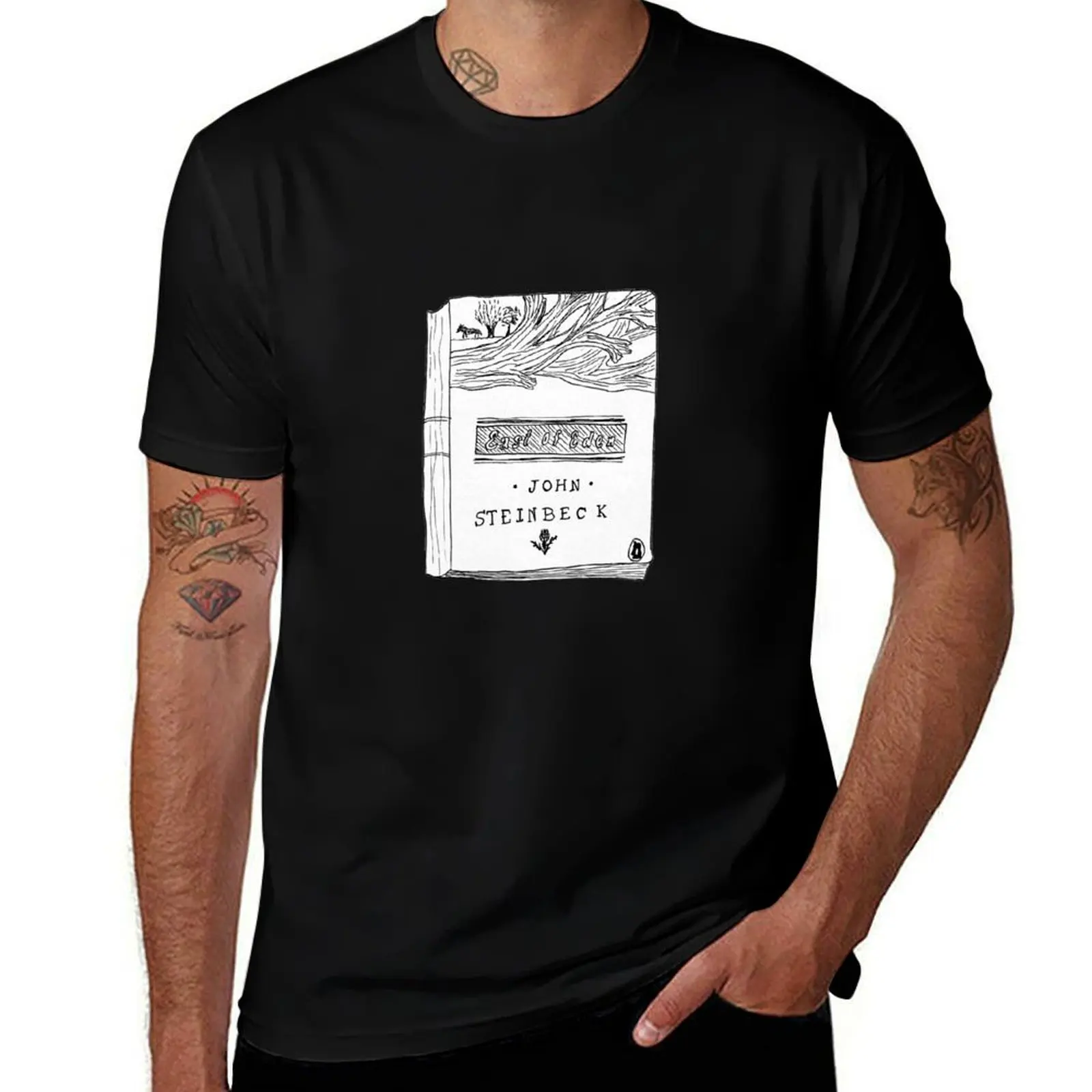 

Book drawing T-Shirt croswit shirt man cheap stuff valentines boutique clothes t shirt men 100℅ cotton