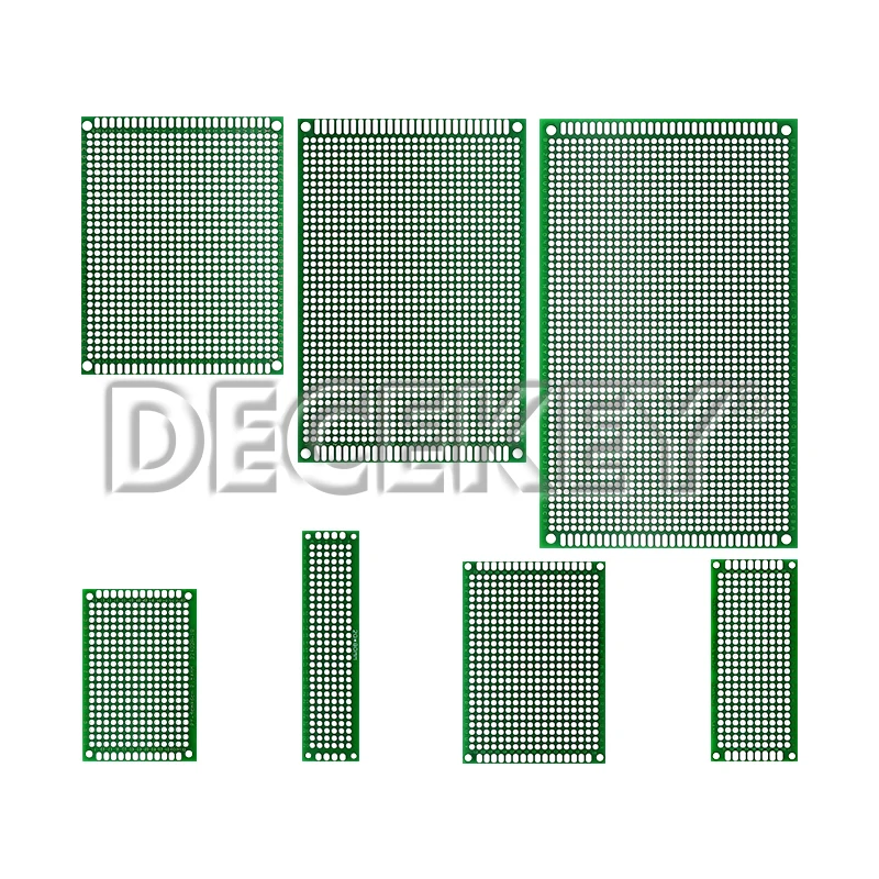 Doppelseitige Leiterplatte 2,54mm FR-4 7x9 6x8 5x7 4x6 3x7 2X8 12x8cm 9x15cm DIY Universal-Druckplatte Protoboard 6*8 5*7
