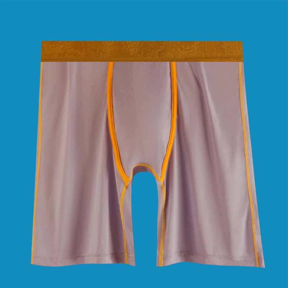 

High Quality Men's Underwear Boxer Briefs Made of Ice Silk Quick Drying and Breathable Available in Various Colors and Sizes