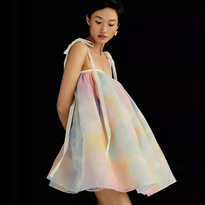 

Puffy Colorful Tulle Maternity Dresses Sexy Spaghetti Strap Chiffon Tulle Women Dress Cute White Summer Party Dressing Gown