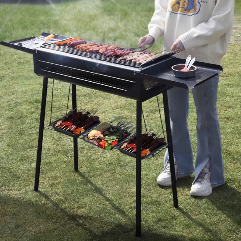 Estufa plegable para exteriores, muebles portátiles De Minitype, estante para condimentos, estufa para Kebab, barbacoa, horno De furgoneta