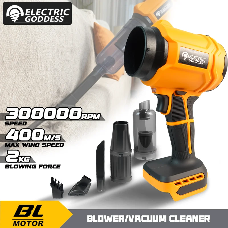 

Электрическая богиня, 300000 об/мин, бесщеточные электрические турбовентиляторы, реактивный вентилятор, 400 м/с, воздуходувка для листьев, снегоочиститель для аккумуляторных штифтов Makita 18 В