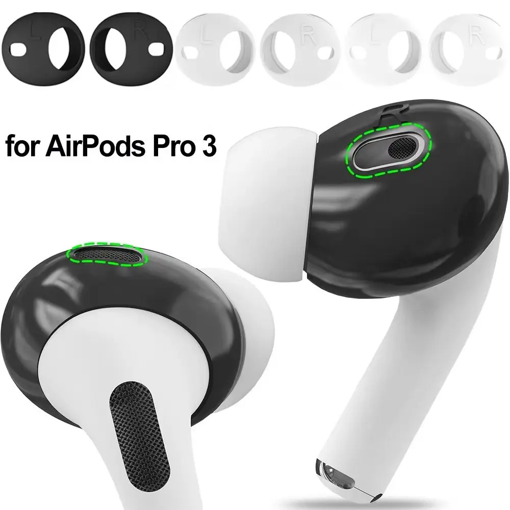 

Soft Silicone Ear Tips Anti-Scratch Ultra Thin Earbuds Protective Cover Replacement Non-slip Ear Cover for AirPods Pro 3